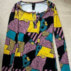 Hot Topic / Disney - Sally Patchwork Pajama Romper
